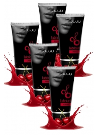 Набор из 5 съедобных лубрикантов JUJU со вкусом вишни - JuJu - купить с доставкой в Энгельсе