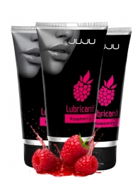 Набор из 3 съедобных лубрикантов JUJU со вкусом малины - JuJu - купить с доставкой в Энгельсе