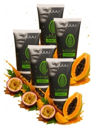 Набор из 5 съедобных лубрикантов JUJU со вкусом тропических фруктов - JuJu - купить с доставкой в Энгельсе