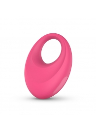 Розовое интерактивное эрекционное виброкольцо Leo - Easy toys - в Энгельсе купить с доставкой