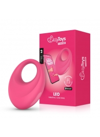 Розовое интерактивное эрекционное виброкольцо Leo - Easy toys - в Энгельсе купить с доставкой