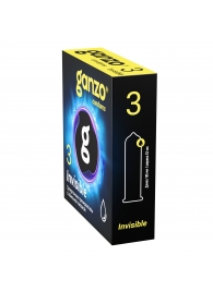 Супертонкие презервативы Ganzo Invisible - 3 шт. - Ganzo - купить с доставкой в Энгельсе