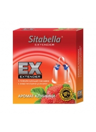 Стимулирующая насадка Sitabella Extender  Клубника - Sitabella - купить с доставкой в Энгельсе