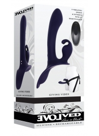 Женский страпон с вибрацией Giving Vibes - Evolved - купить с доставкой в Энгельсе