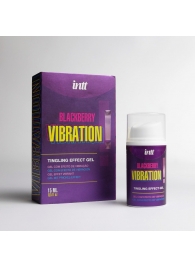 Стимулирующий гель с эффектом вибрации Blackberry Vibration - 15 мл. - INTT - купить с доставкой в Энгельсе