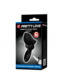 Черное эрекционное кольцо с вибрацией Adrien - Baile - в Энгельсе купить с доставкой