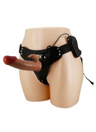 Мужской полый страпон с вибрацией Marion - Baile - купить с доставкой в Энгельсе