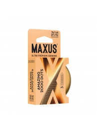 Точечные презервативы MAXUS 2000 Amazing Dots с железным кейсом - 3 шт. - Maxus - купить с доставкой в Энгельсе