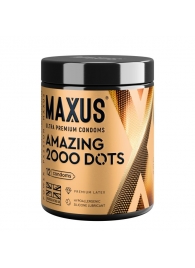 Точечные презервативы MAXUS 2000 Amazing Dots с железным кейсом - 12 шт. - Maxus - купить с доставкой в Энгельсе