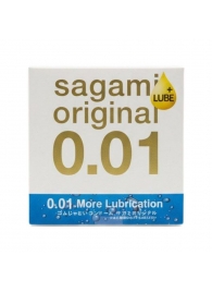 Увлажнённый презерватив Sagami Original 0.01 Extra Lub - 1 шт. - Sagami - купить с доставкой в Энгельсе