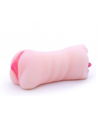 Телесный двусторонний мастурбатор - вагина и ротик - Boys of Toys - в Энгельсе купить с доставкой