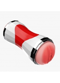 Двусторонний мастурбатор в колбе Power Grip Cup - вагина и ротик - Boys of Toys - в Энгельсе купить с доставкой