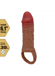 Реалистичная насадка на член Peirre - 15,5 см. - Baile - в Энгельсе купить с доставкой