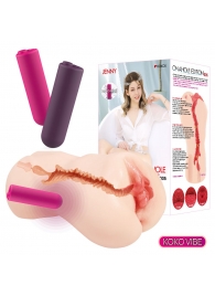 Мастурбатор-вагина с вибрацией Jenny Onahole edition 005 - KOKOS - в Энгельсе купить с доставкой
