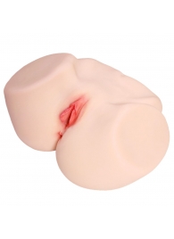 Мастурбатор-полуторс с двойным слоем материала и вибрацией Jenny Onahole Real Vagina - KOKOS - в Энгельсе купить с доставкой