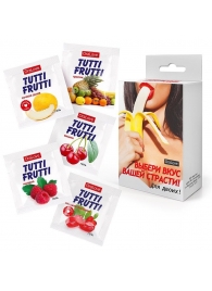 Набор из 5 саше съедобных смазок Tutti-Frutti - Биоритм - купить с доставкой в Энгельсе