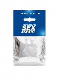 Эластичное эрекционное кольцо с 3 шариками и шипами - Sex Expert - в Энгельсе купить с доставкой