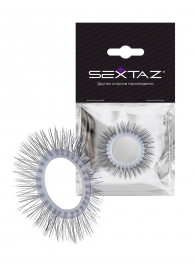 Круглое эрекционное кольцо с «ресничками» - Sextaz - в Энгельсе купить с доставкой