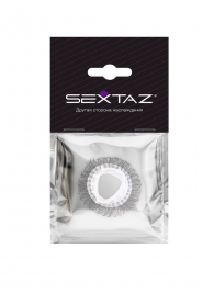 Эластичное эрекционное кольцо с длинными черными «ресничками» - Sextaz - в Энгельсе купить с доставкой