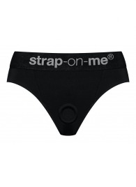 Черные трусики для насадок Heroine Lingerie Harness - size XL - Strap-on-me - купить с доставкой в Энгельсе