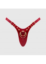 Красный пояс для фиксации насадок Strap-On-Me Leatherette Harness Fabulous - Strap-on-me - купить с доставкой в Энгельсе