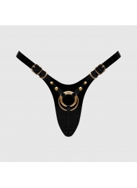 Черный пояс для фиксации насадок Strap-On-Me Leatherette Harness Fabulous - Strap-on-me - купить с доставкой в Энгельсе