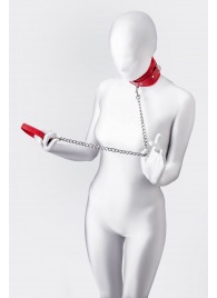 Красный ошейник с подкладкой из меха - ToyFa - купить с доставкой в Энгельсе