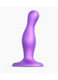 Фиолетовая насадка Strap-On-Me Dildo Plug Curvy size S - Strap-on-me - купить с доставкой в Энгельсе