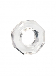 Прозрачное эрекционное кольцо в форме гайки - Sex Expert - в Энгельсе купить с доставкой