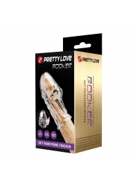 Прозрачная насадка на пенис Booker - 8 см. - Baile - в Энгельсе купить с доставкой