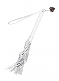 Белая кожаная плеть - 50 см. - Pecado - купить с доставкой в Энгельсе