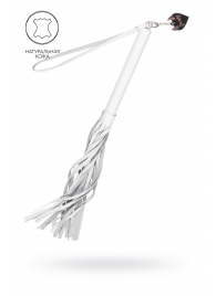 Белая кожаная плеть - 50 см. - Pecado - купить с доставкой в Энгельсе