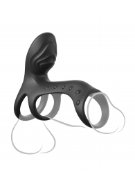 Черная насадка на пенис Ultimate Couples Cage Pro - Pipedream - в Энгельсе купить с доставкой