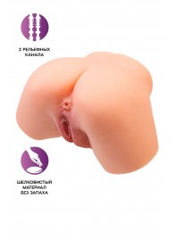 Телесный реалистичный мастурбатор-полуторс с 2 любовными входами - No Name - в Энгельсе купить с доставкой