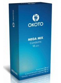 Презервативы OKOTO Mega Mix - 18 шт. - Sitabella - купить с доставкой в Энгельсе