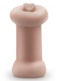 Телесный люминесцентный двусторонний мастурбатор Tasha - Blush Novelties - в Энгельсе купить с доставкой