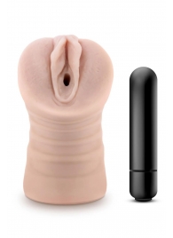 Телесный мастурбатор-вагина Ayumi с вибрацией - Blush Novelties - в Энгельсе купить с доставкой