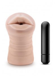 Телесный мастурбатор-ротик Nicole Vibrating Masturbator - Blush Novelties - в Энгельсе купить с доставкой