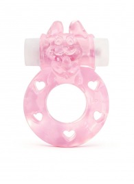 Розовое эрекционное виброкольцо в форме зайчика - 1137 - в Энгельсе купить с доставкой