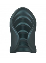 Серый сквозной мастурбатор с вибрацией Manwan Starter - Manwan - в Энгельсе купить с доставкой