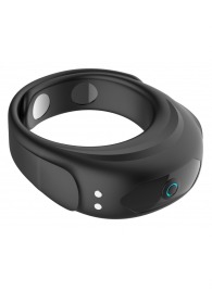 Черное эрекционное виброкольцо на ремешках - Boys of Toys - в Энгельсе купить с доставкой