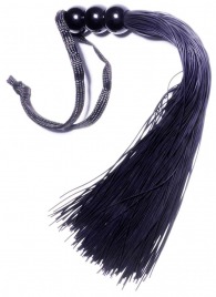 Черная силиконовая плетка - 25,4 см. - Boys of Toys - купить с доставкой в Энгельсе