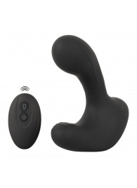 Черная анальная вибропробка с функцией расширения RC Butt Plug with 3 functions - Orion - в Энгельсе купить с доставкой
