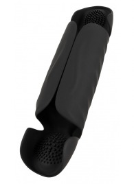 Черный вибромастурбатор с трехточечной стимуляцией Penis Trainer with 3 Point Stimulation - Orion - в Энгельсе купить с доставкой