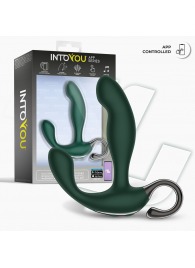 Зеленый вибромассажёр простаты Greeny - 12,8 см. - Intoyou - в Энгельсе купить с доставкой