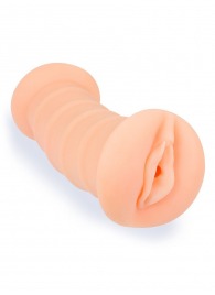 Телесный двусторонний мастурбатор с вибропулей и эрекционными кольцами в комплекте - Sexy Girl - в Энгельсе купить с доставкой