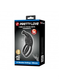 Черное перезаряжаемое виброкольцо Goodwin - Baile - в Энгельсе купить с доставкой