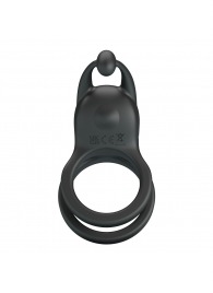 Черное перезаряжаемое виброкольцо Goodwin - Baile - в Энгельсе купить с доставкой