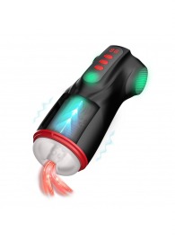 Интерактивный мастурбатор Raven с вакуумом, вибрацией и подсветкой - Shots Media BV - в Энгельсе купить с доставкой