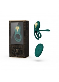 Зеленое эрекционное виброкольцо Bayek с пультом ДУ - Zalo - в Энгельсе купить с доставкой